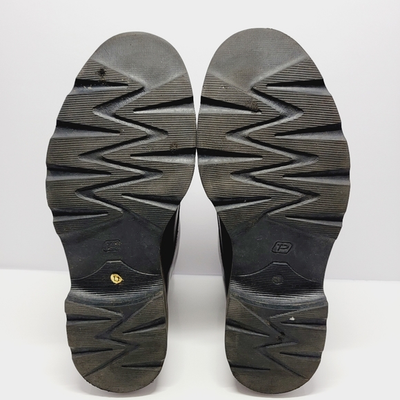 Club Room Italy Made Men Sz 11M Brown Leather Cap-Toe Lace Up Dress Ankle Boots. - Picture 6 of 13